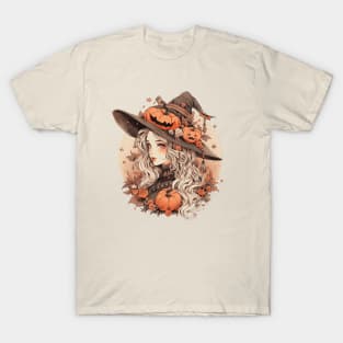 Autumn Witchy Lady T-Shirt